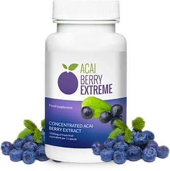 Bouteille d'Acai Berry Extreme, complément pour une perte de poids efficace